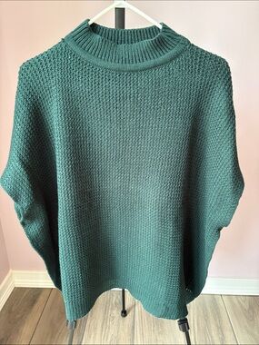 LOFT outlet  Emereld Green Knit mockneck Sweater